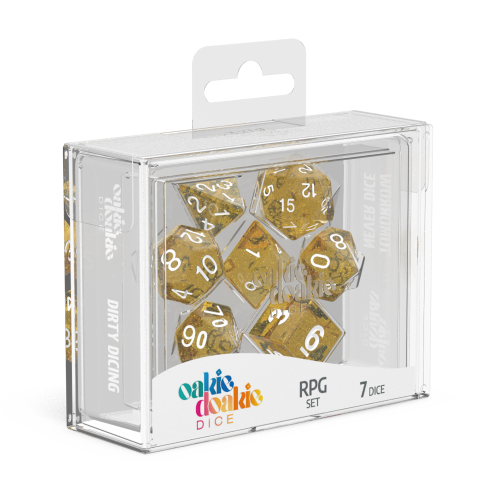 Oakie Doakie Dice RPG Set Speckled - Orange