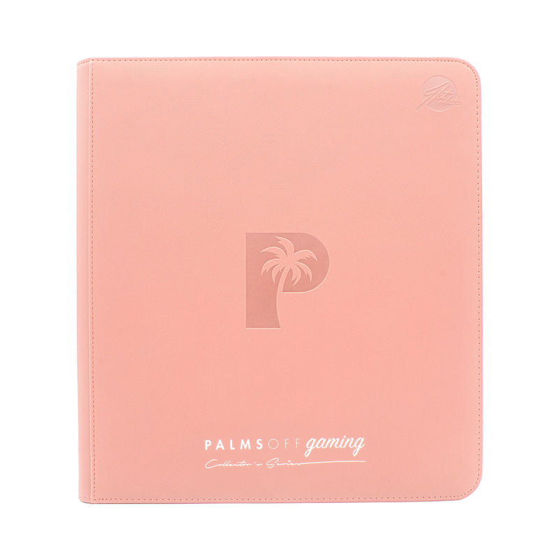 card binder pink Collector's Series 12 Pocket Zip Trading Card Binder