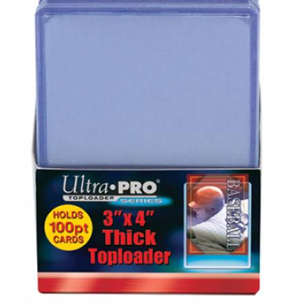 ULTRA PRO - TOPLOADER- 3" x 4" 100pt Clear Regular