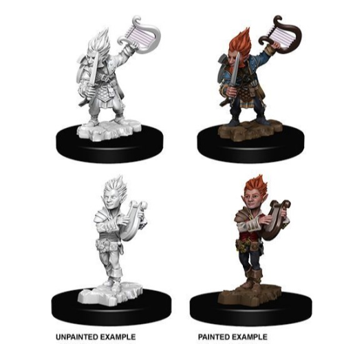 Pathfinder Deep Cuts Unpainted Miniatures Gnome Male Bard