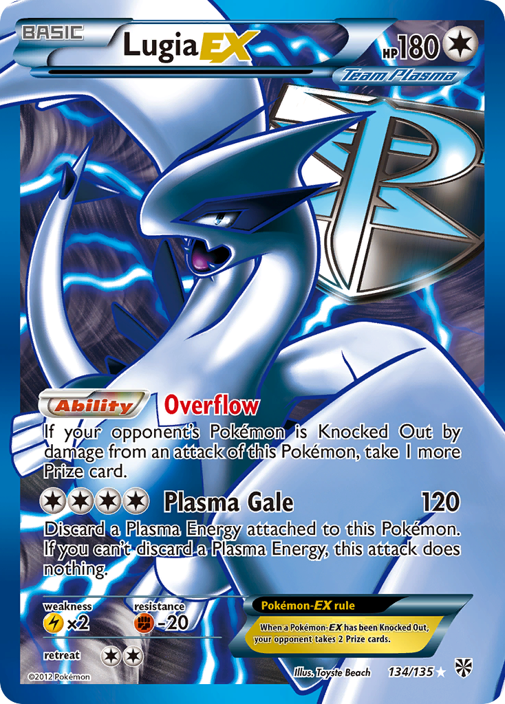 Lugia EX (Team Plasma) (134 Full Art) [Plasma Storm] (GGMC)