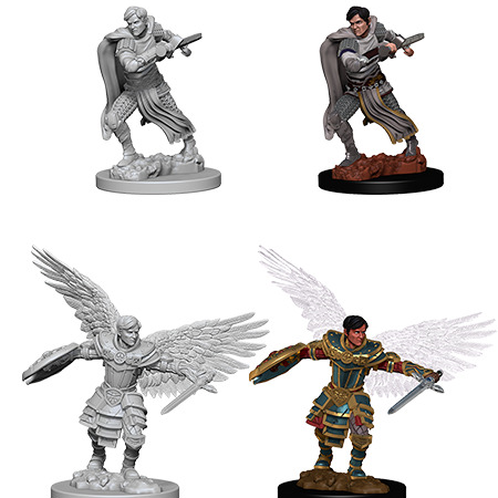 D&D Mini Male Aasimar Fighter