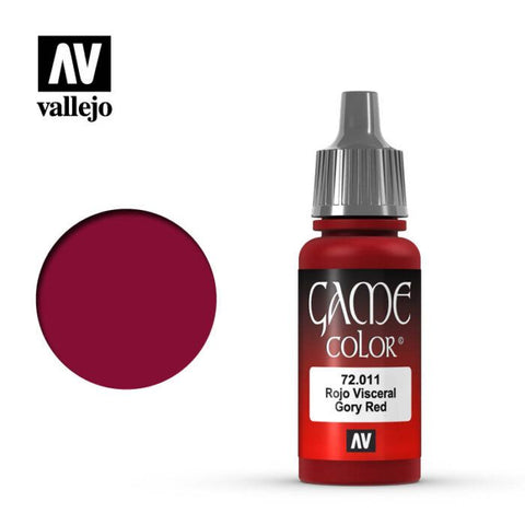 Vallejo Game Colour - Gory Red 17 ml Old Formulation