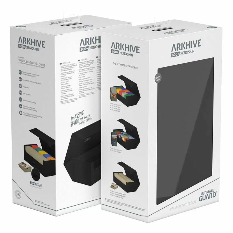 Ultimate Guard Arkhive Flip Case 800+ Standard Size XenoSkin Monocolour Black Deck Box